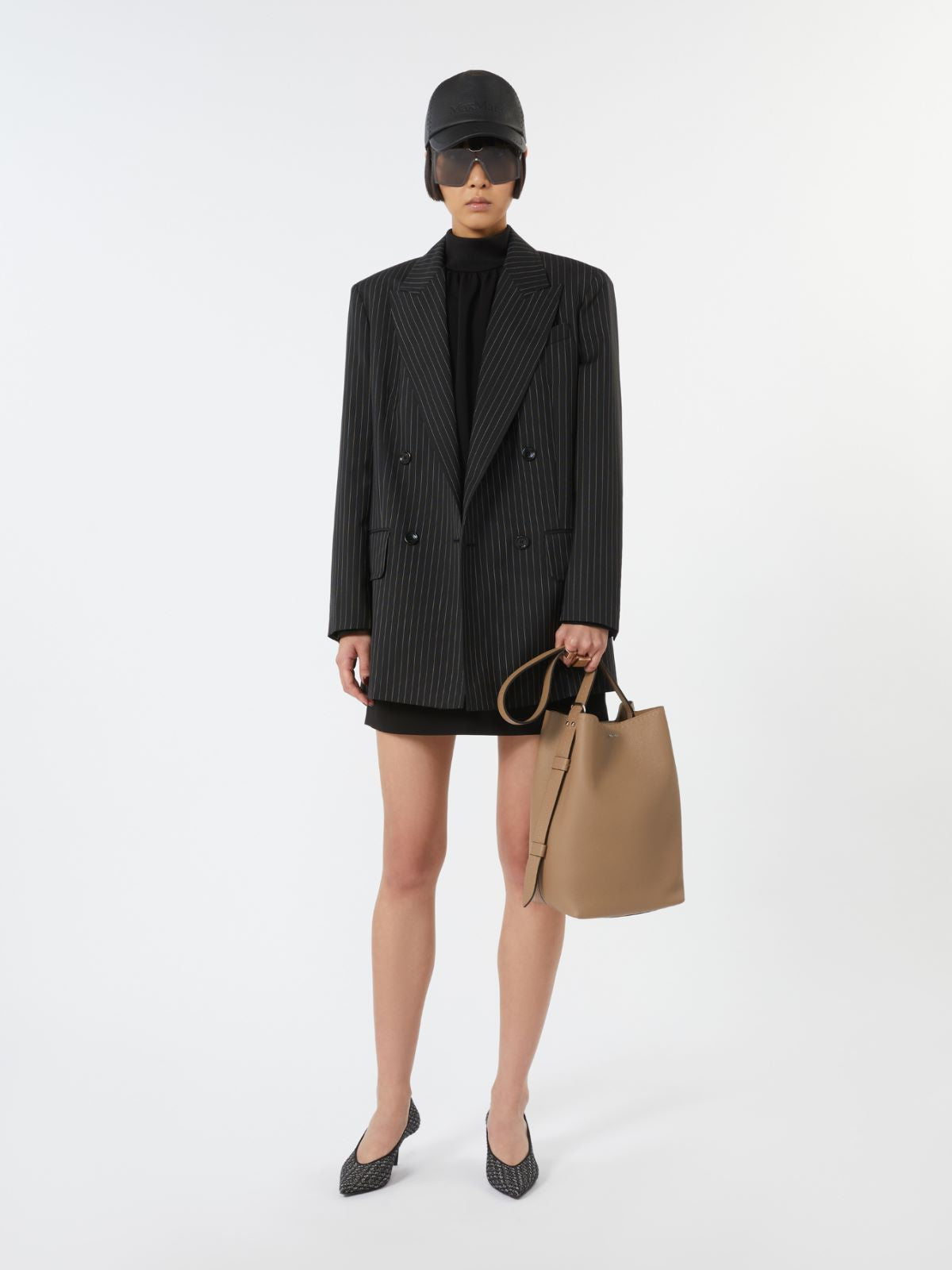 - Medium Archetipo leather bag - Mud