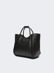Small leather Marine bag - Black