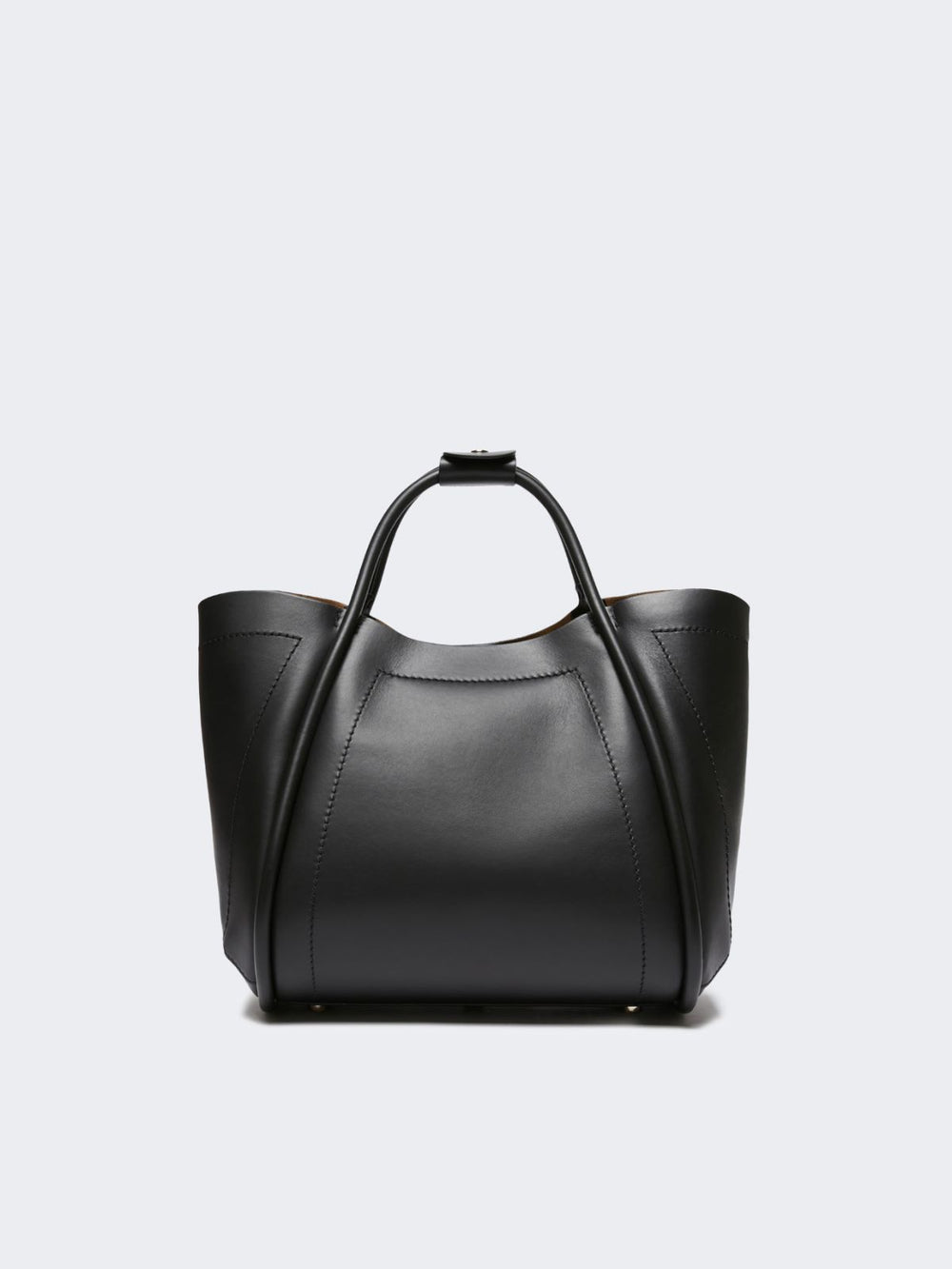 Small leather Marine bag - Black