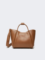 Small leather Marine bag - Brown bronze