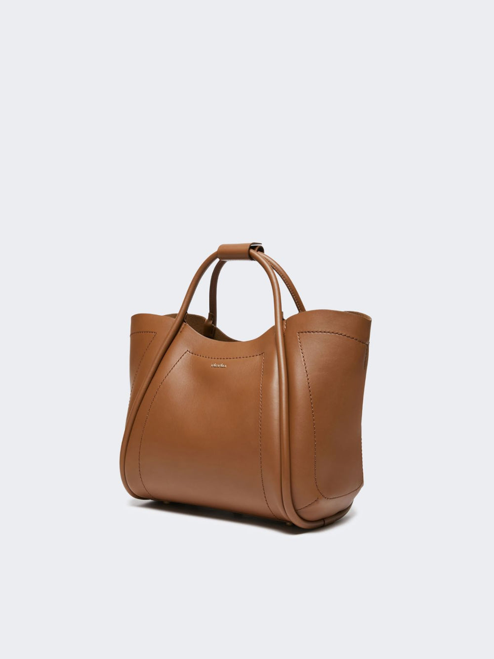 Small leather Marine bag - Brown bronze