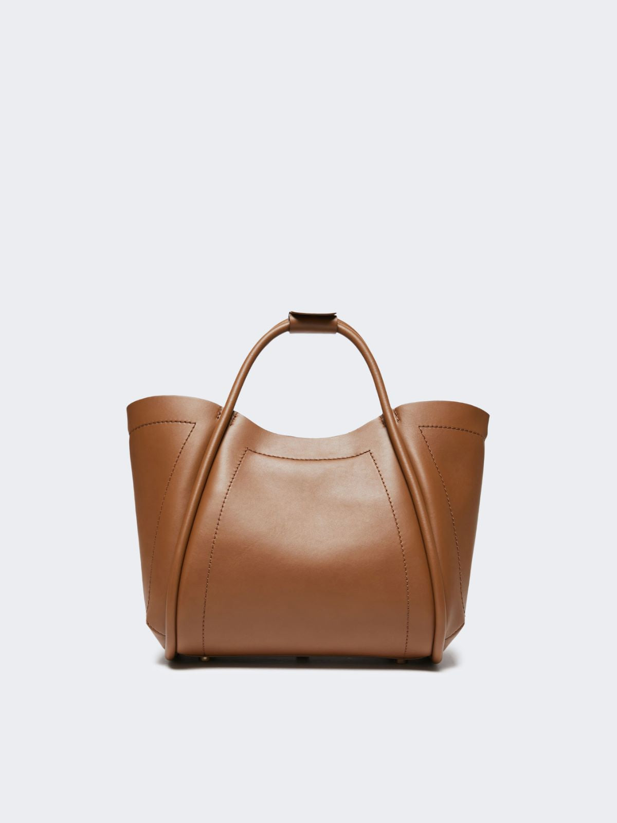 Small leather Marine bag - Brown bronze