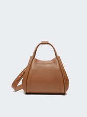 Small leather Marine bag - Brown bronze