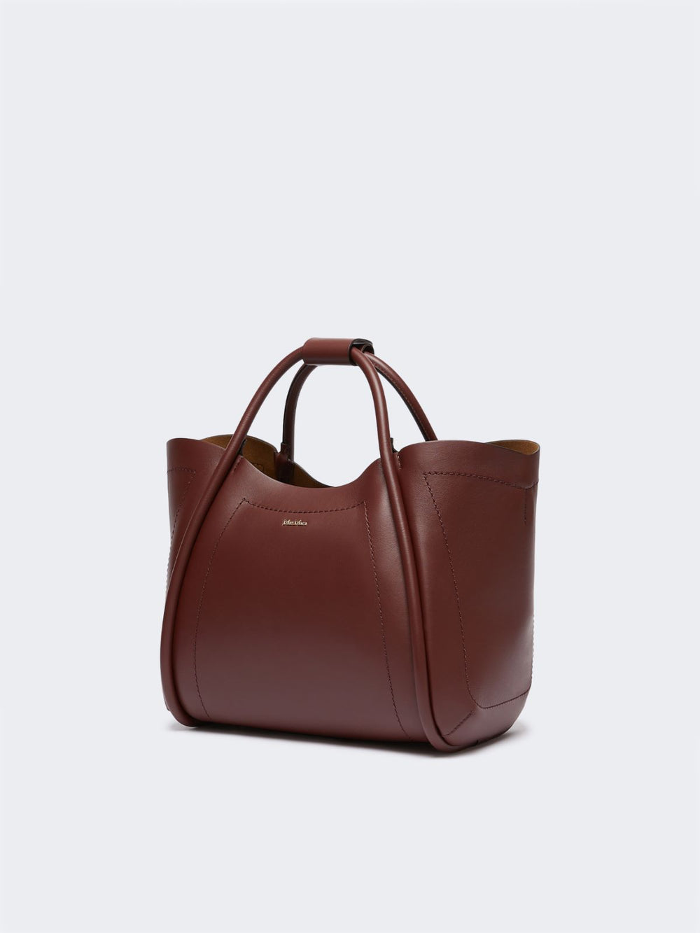 Small leather Marine bag - Bordeaux