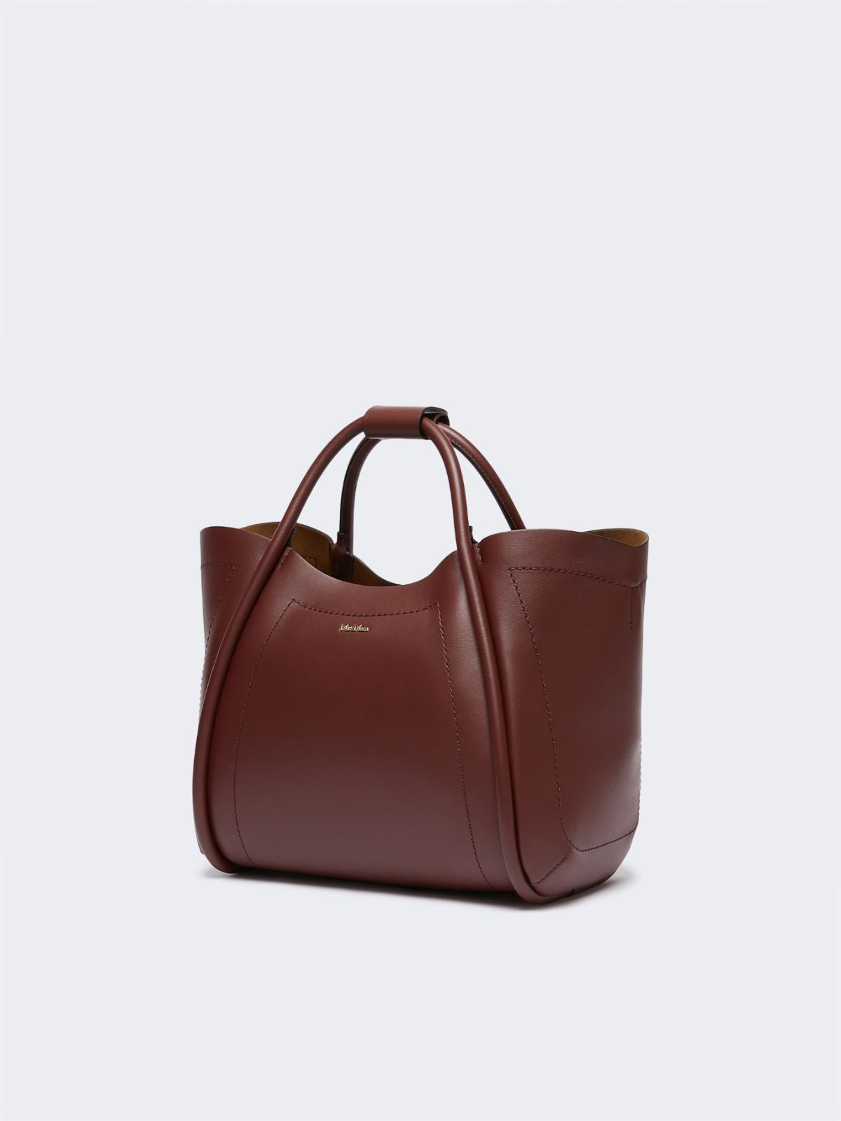 Small leather Marine bag - Bordeaux