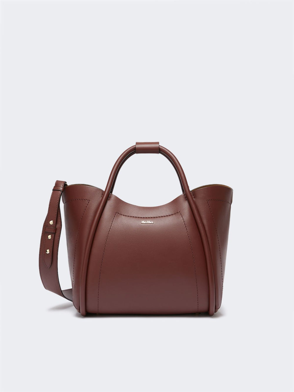 Small leather Marine bag - Bordeaux