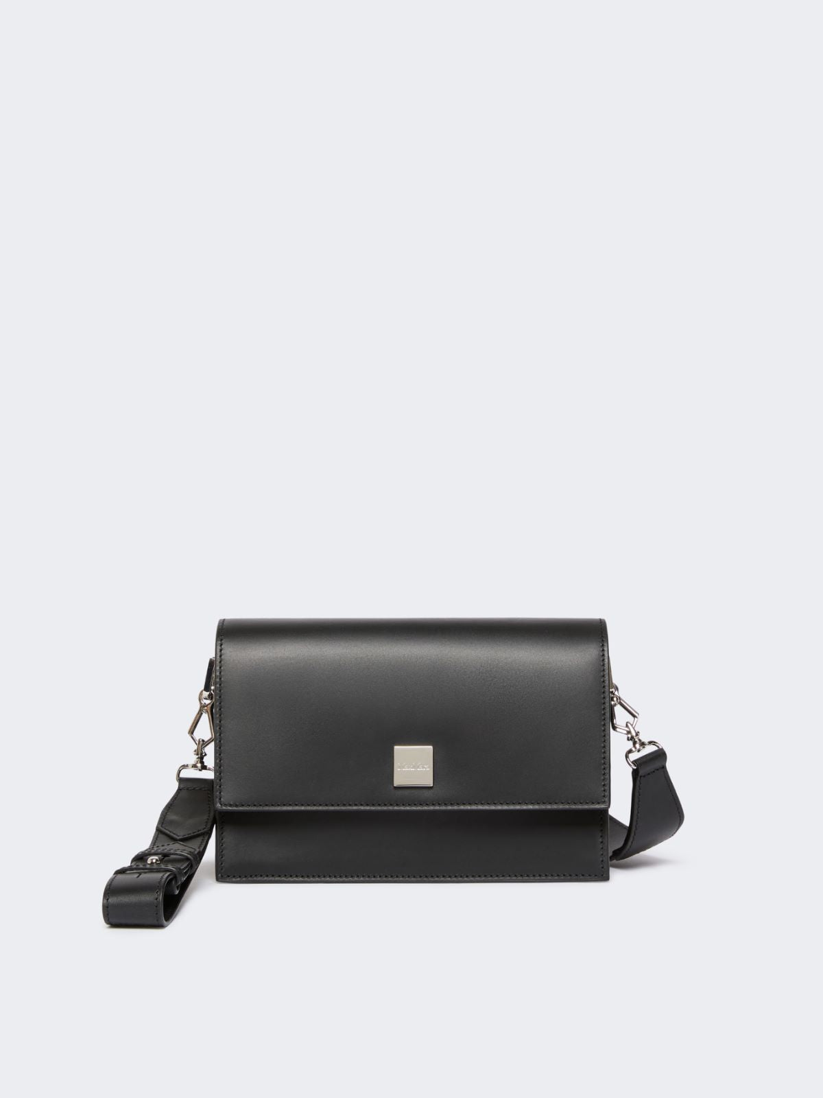 Small crossbody bag in leather - Black