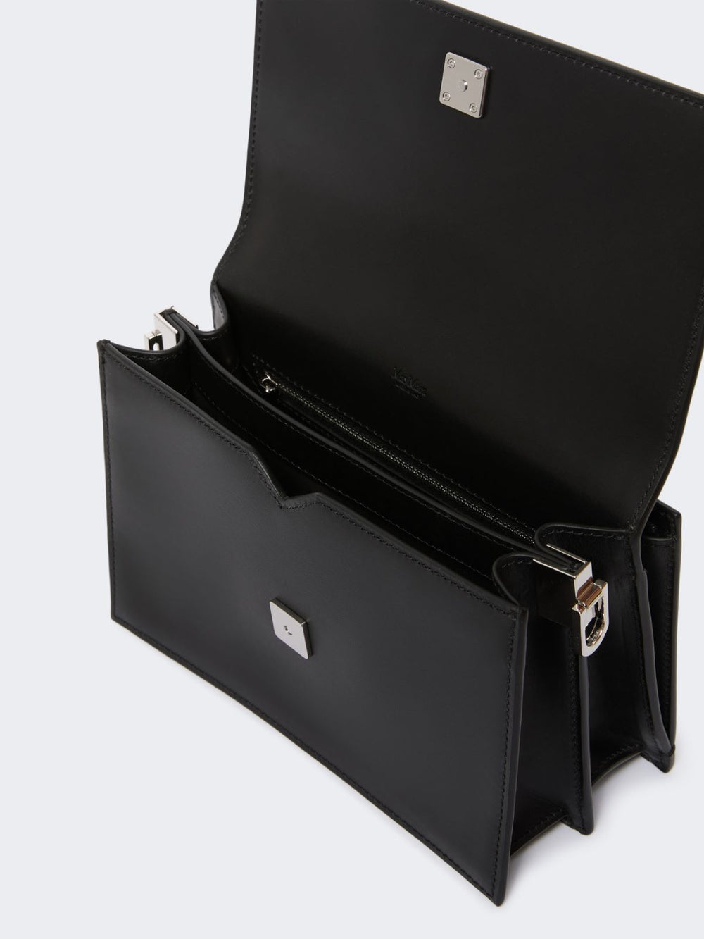 Small crossbody bag in leather - Black