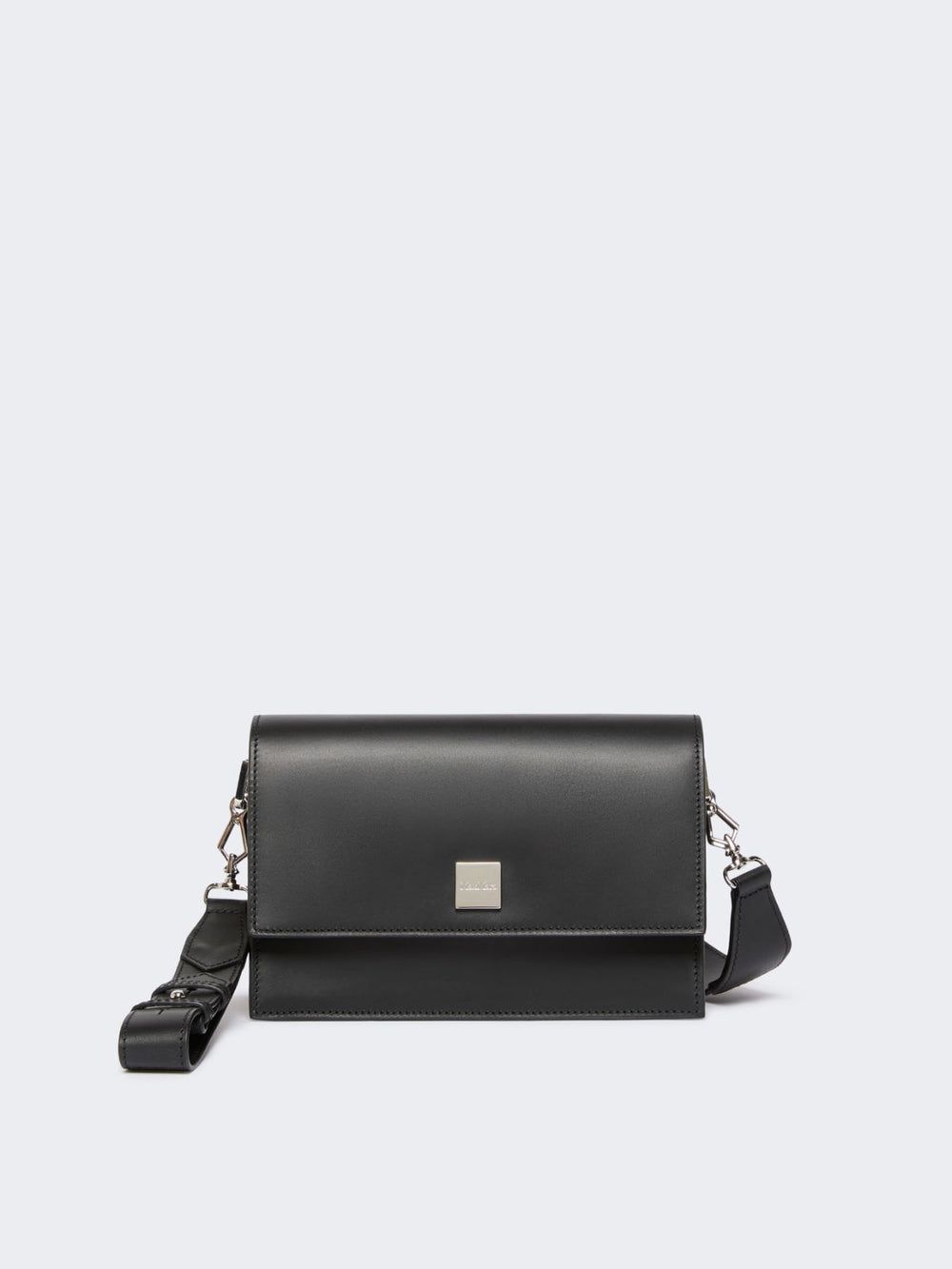 Small crossbody bag in leather - Black