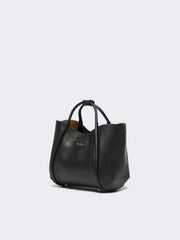 Extra-small leather Marine bag - Black