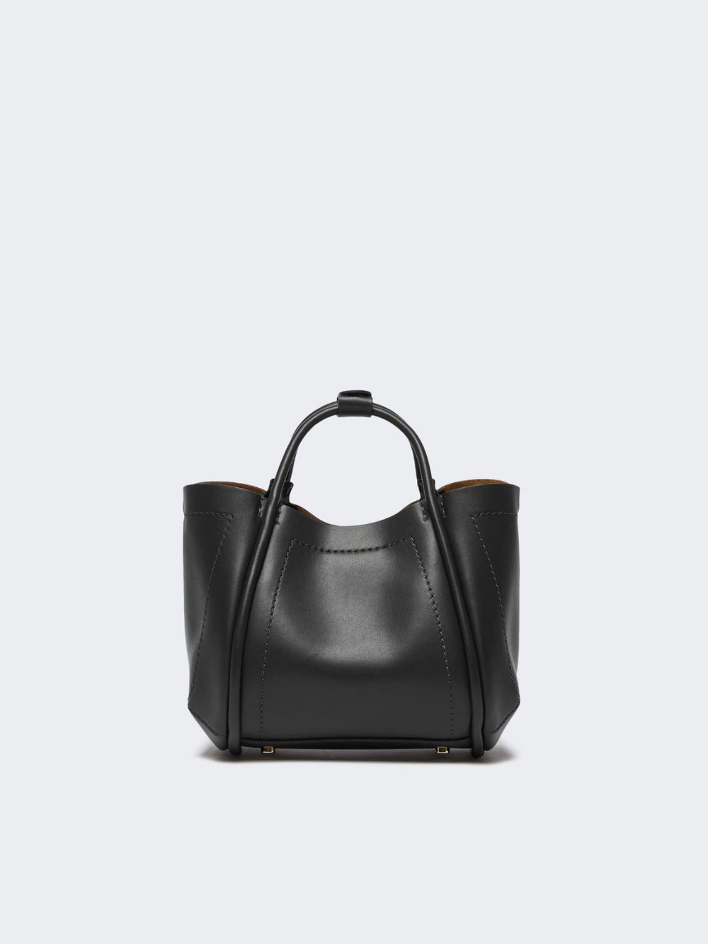 Extra-small leather Marine bag - Black