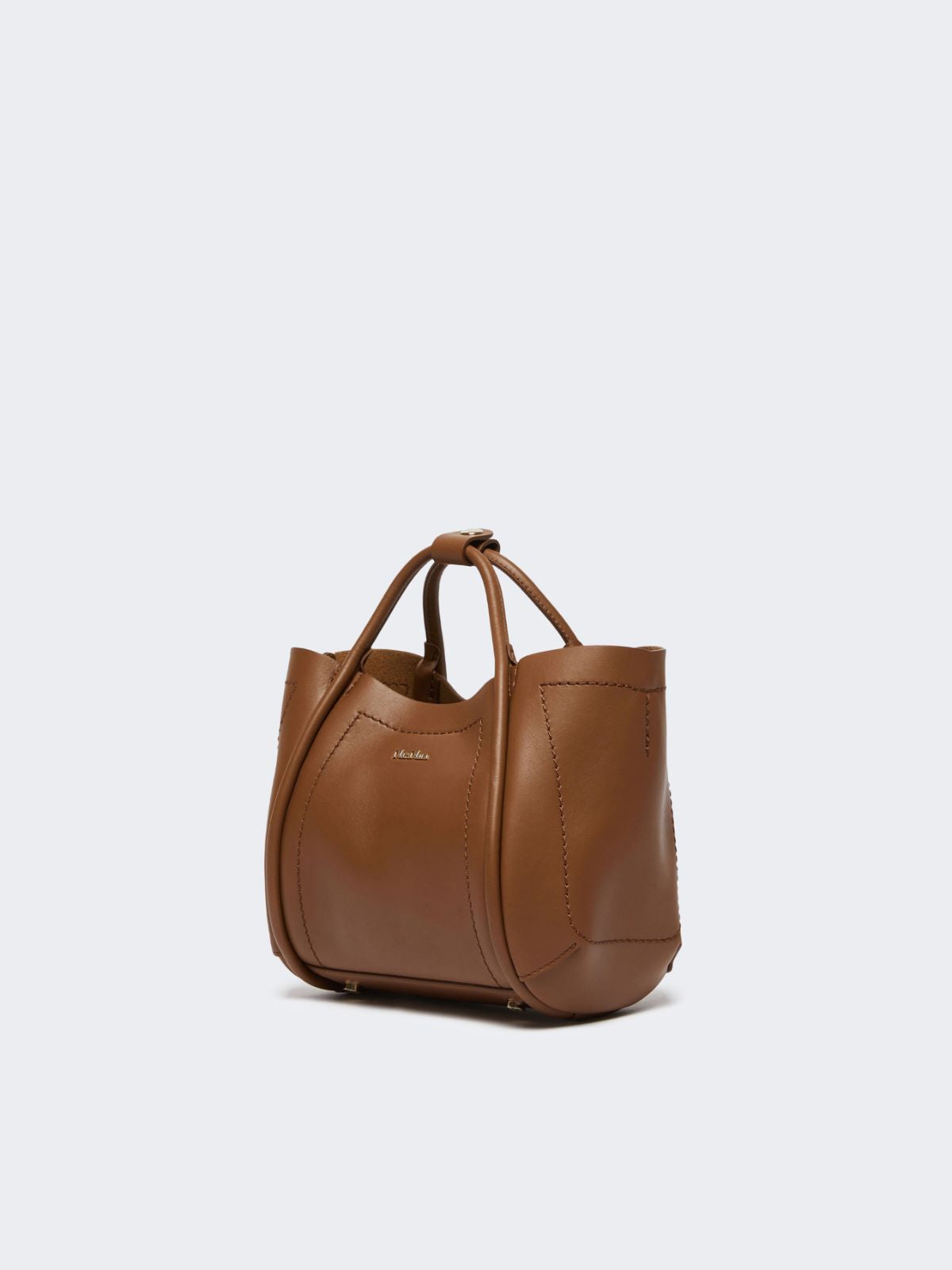 Extra-small leather Marine bag - Brown bronze