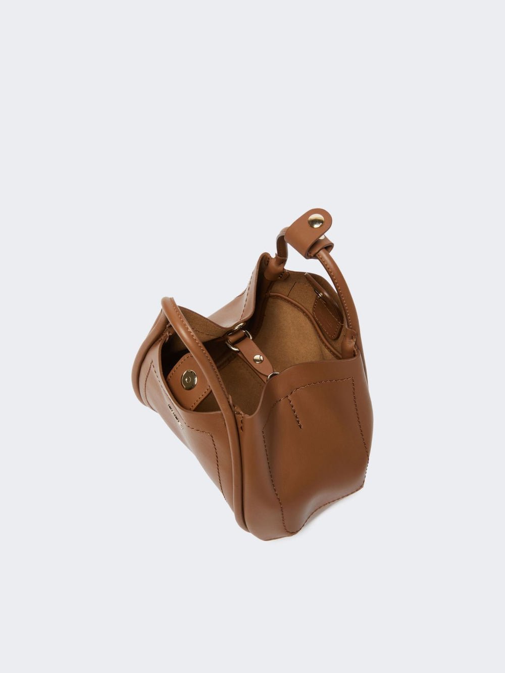 Extra-small leather Marine bag - Brown bronze
