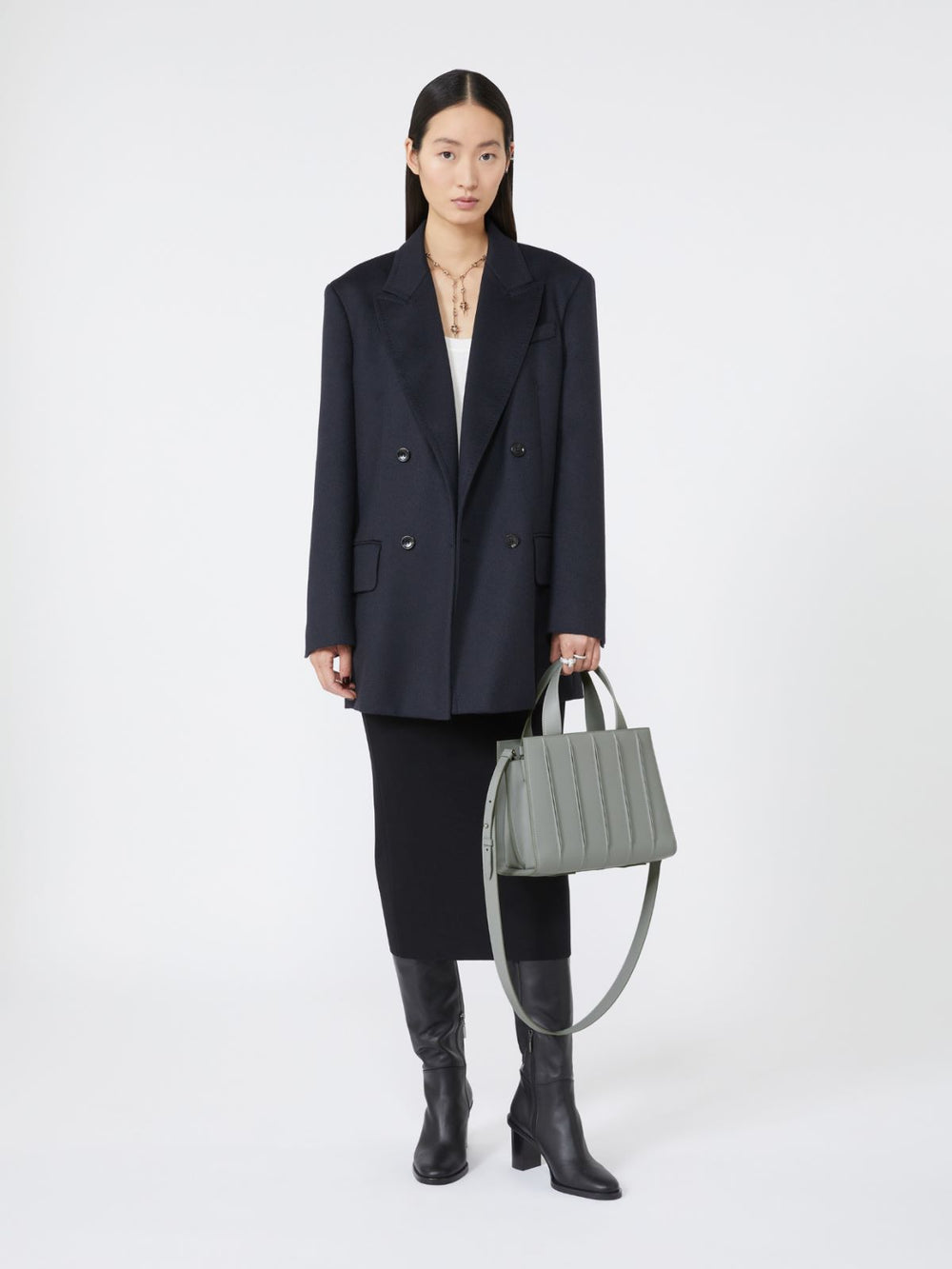 Max Mara Whitney Bag 5 - Medium - Light grey