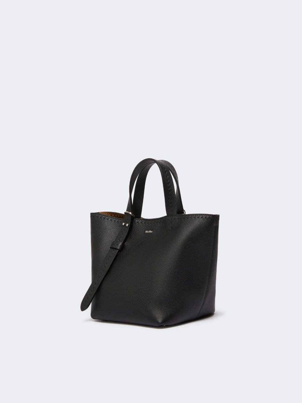 Extra-small leather Archetipo bag - Black