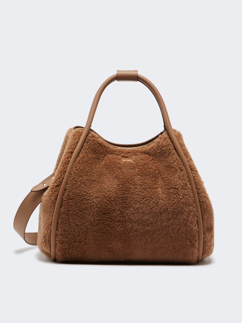 Medium Teddy fabric Marine bag - Camel