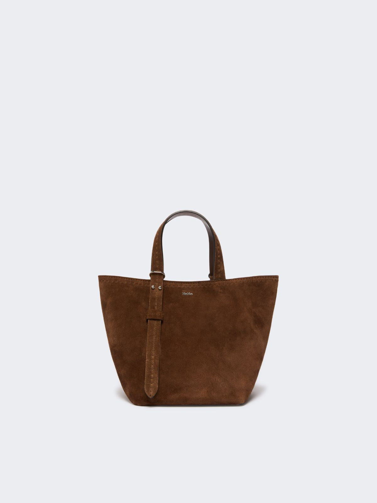 Extra-small split leather Archetipo bag - Dark brown