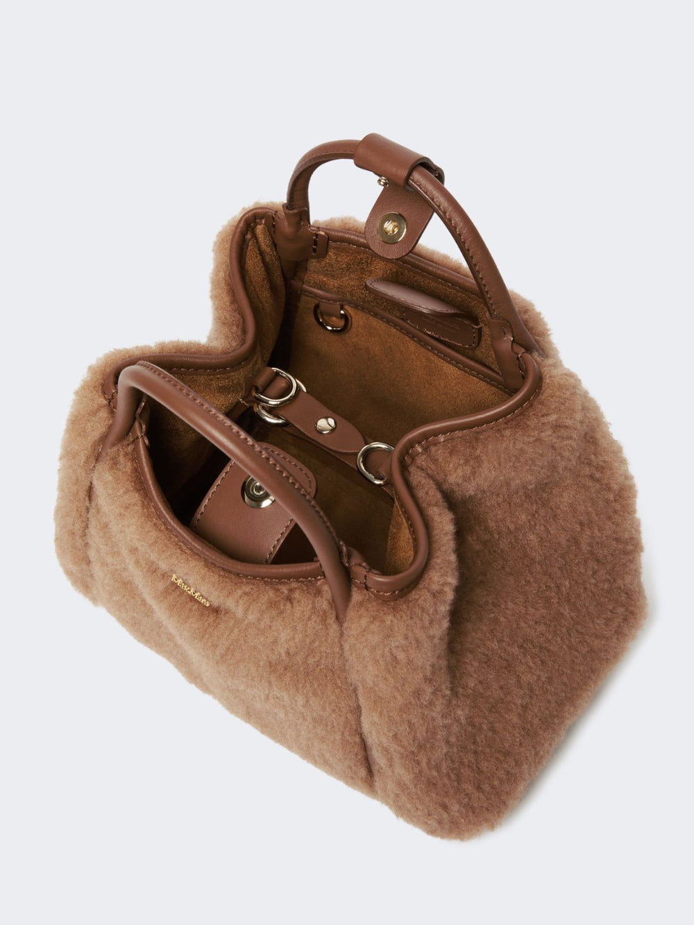 Extra-small Teddy-fabric Marine Bag - Camel