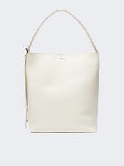 - Archetipo medium leather bag - White