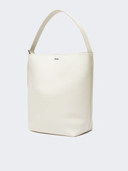 - Archetipo medium leather bag - White