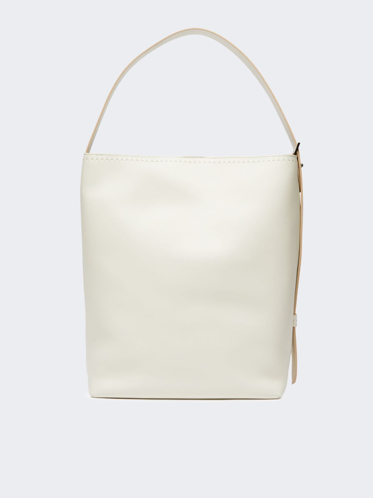- Archetipo medium leather bag - White