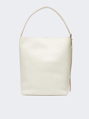 - Archetipo medium leather bag - White