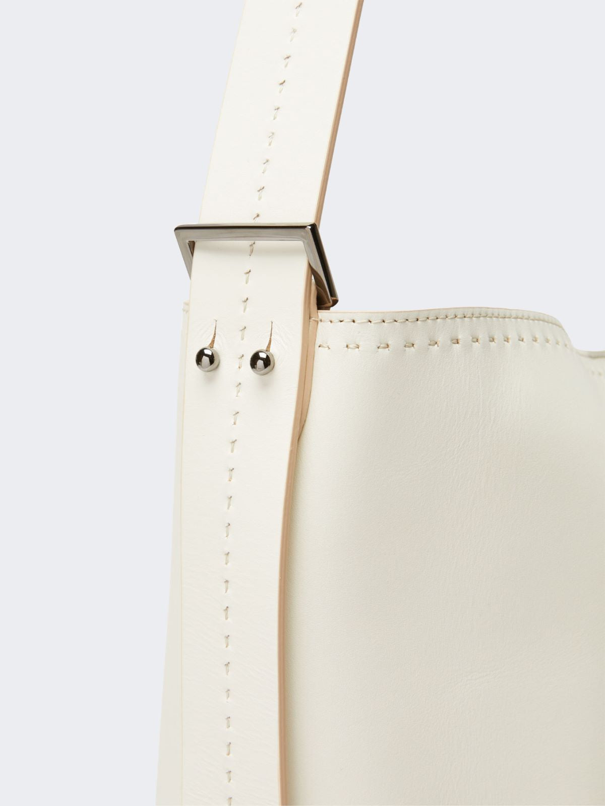 - Archetipo medium leather bag - White