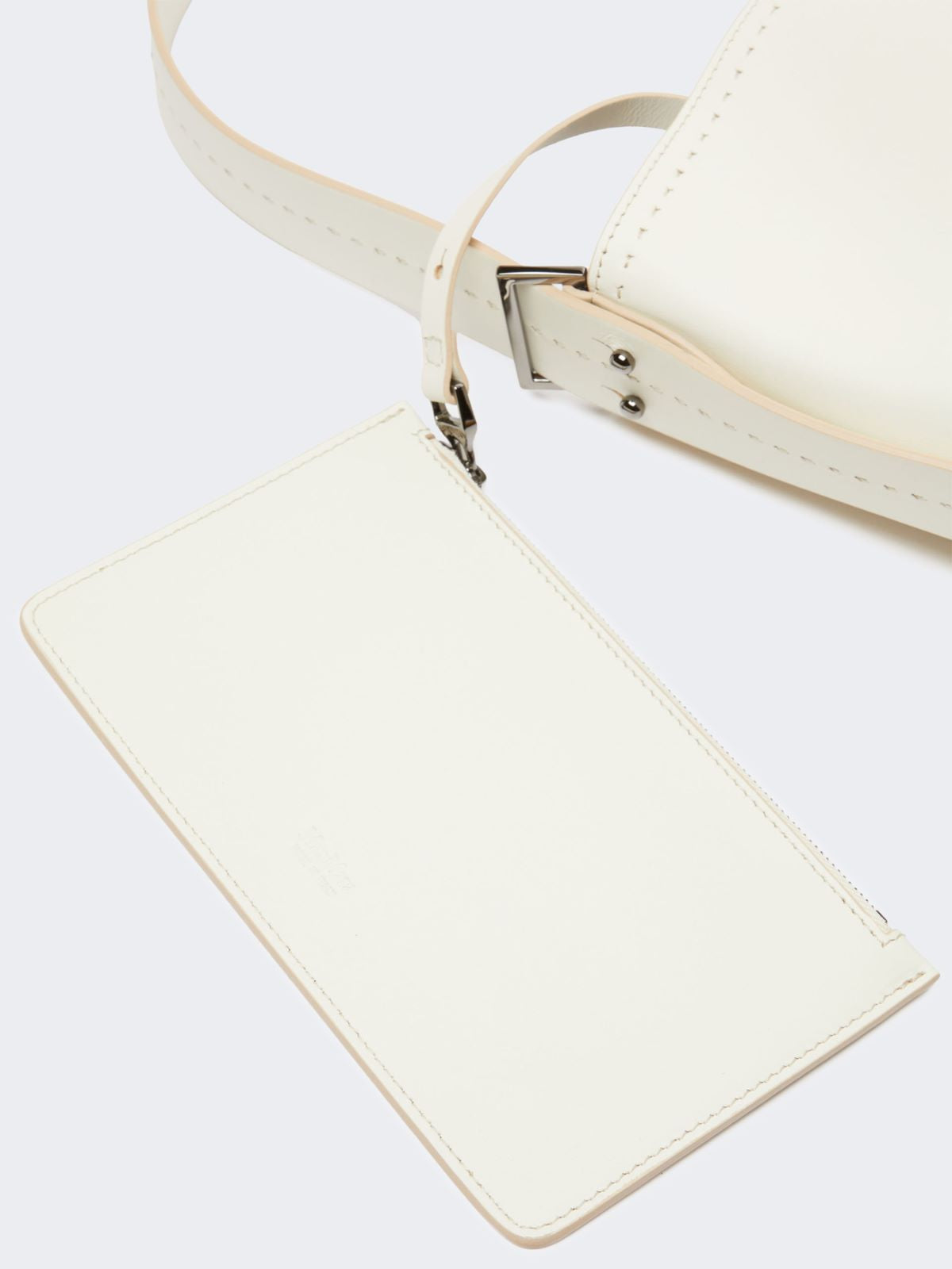 - Archetipo medium leather bag - White