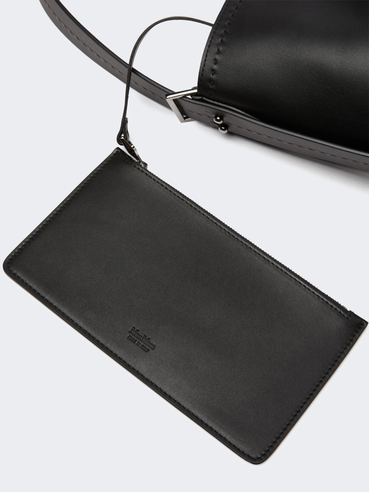 - Archetipo medium leather bag - Black