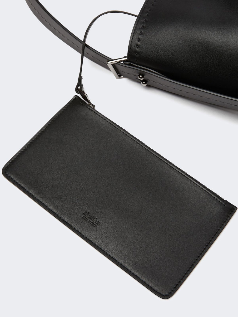 - Archetipo medium leather bag - Black