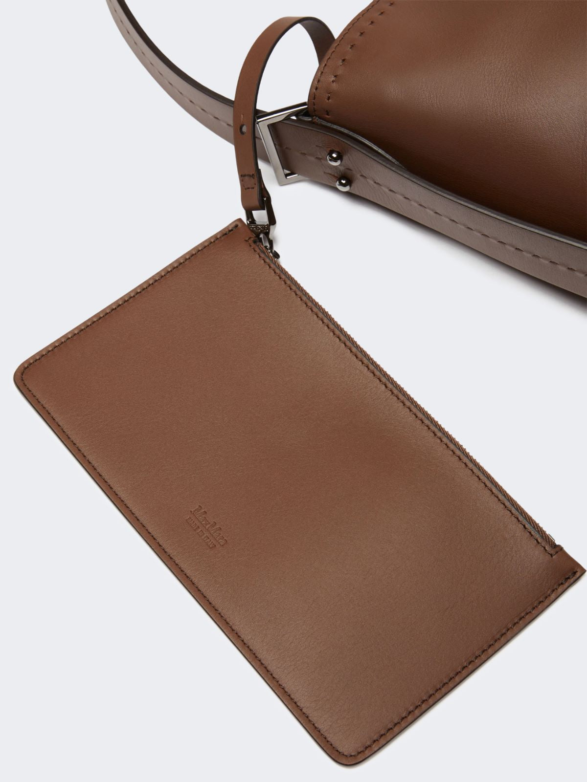 - Archetipo medium leather bag - Brown