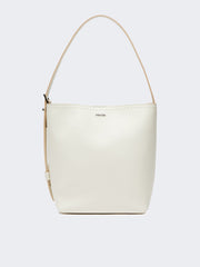 Archetipo small leather bag - White