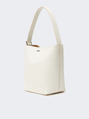 Archetipo small leather bag - White