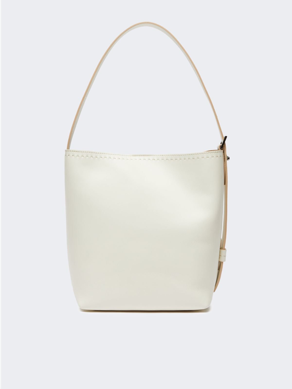 Archetipo small leather bag - White