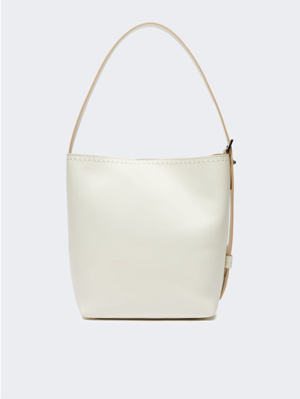 Archetipo small leather bag - White