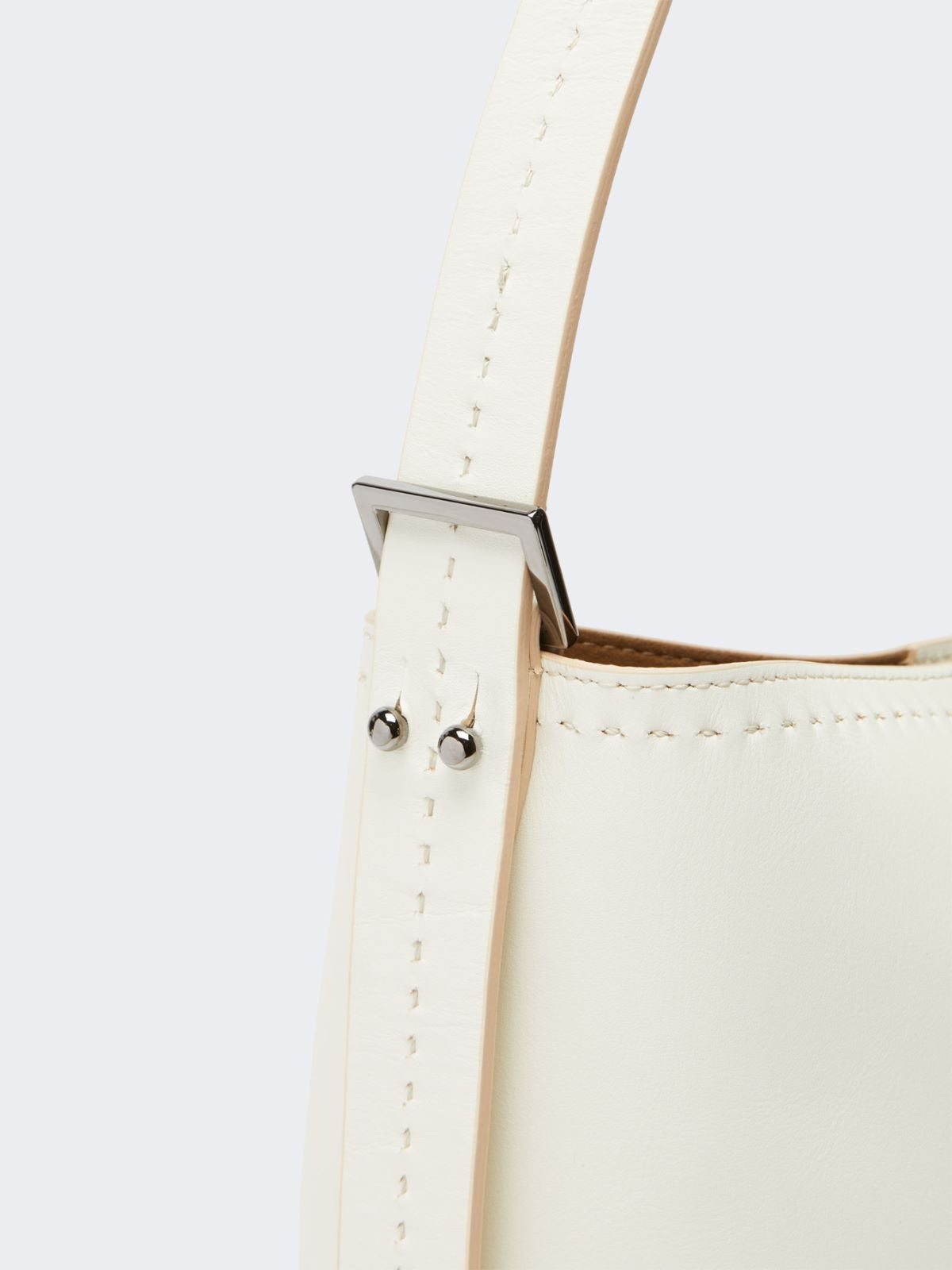 Archetipo small leather bag - White