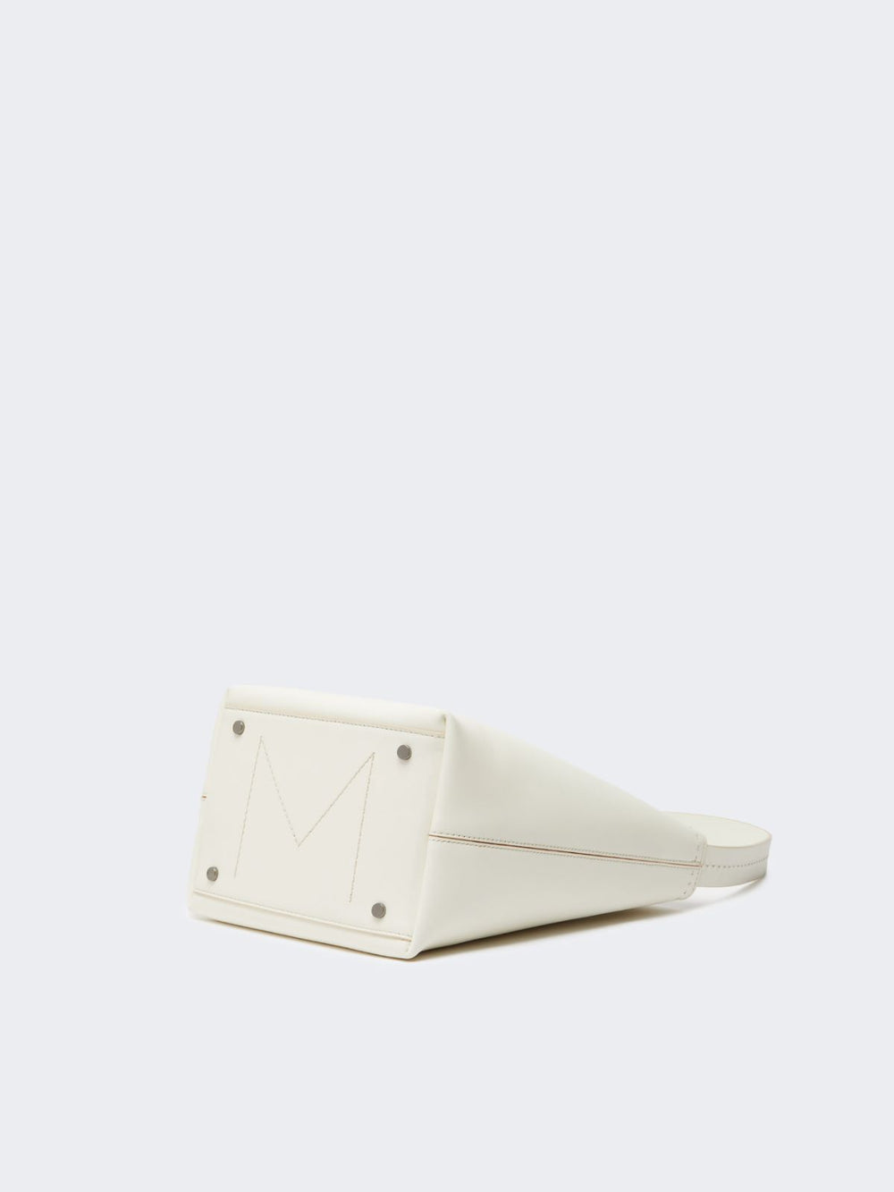 Archetipo small leather bag - White