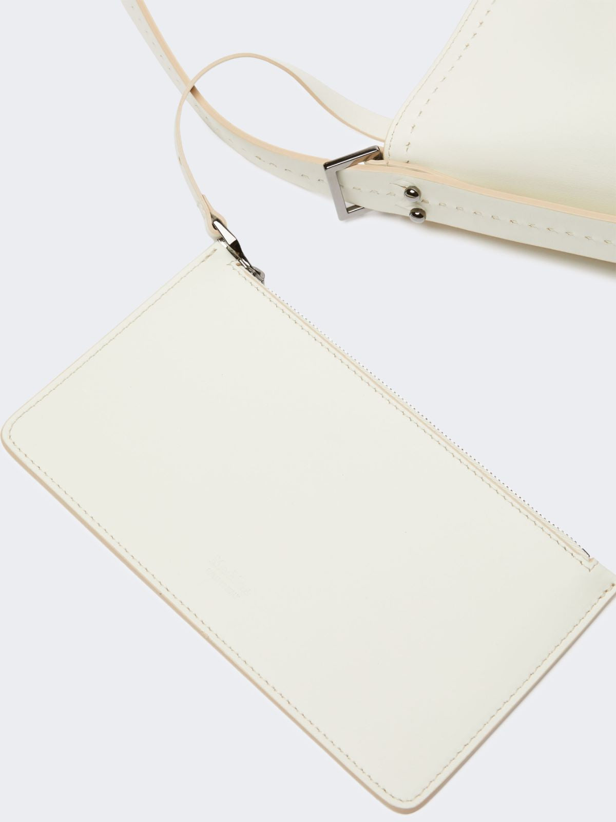 Archetipo small leather bag - White