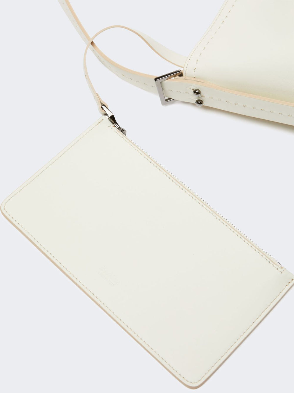 Archetipo small leather bag - White