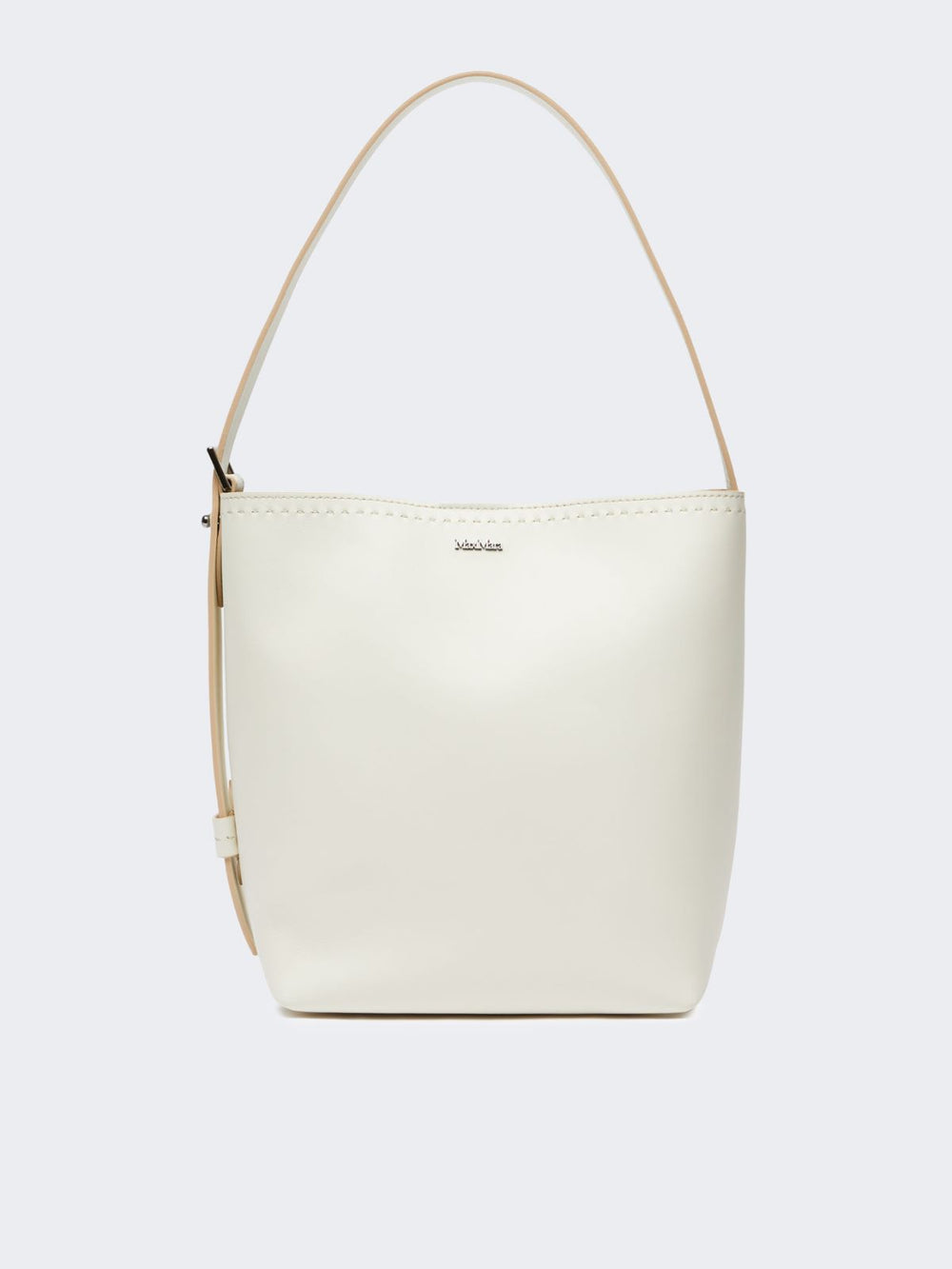 Archetipo small leather bag - White