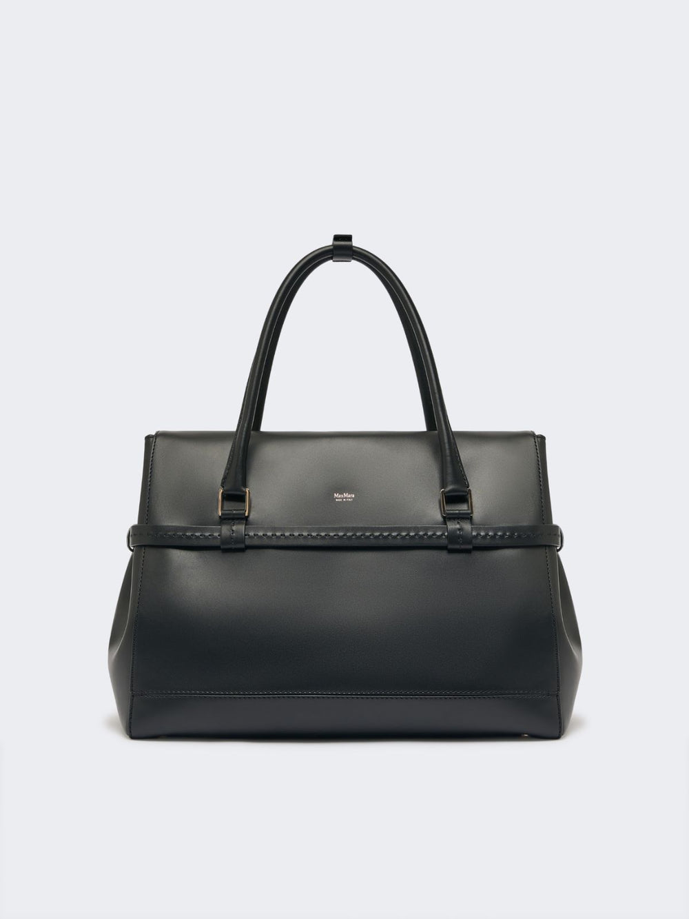 Natural leather handbag - Black