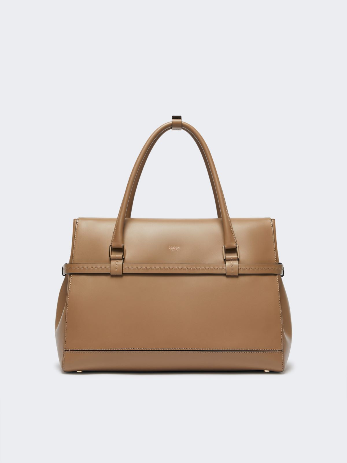 Natural leather handbag - Mud