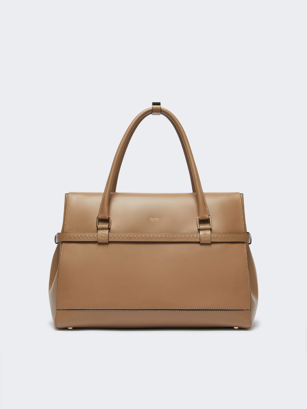 Natural leather handbag - Mud