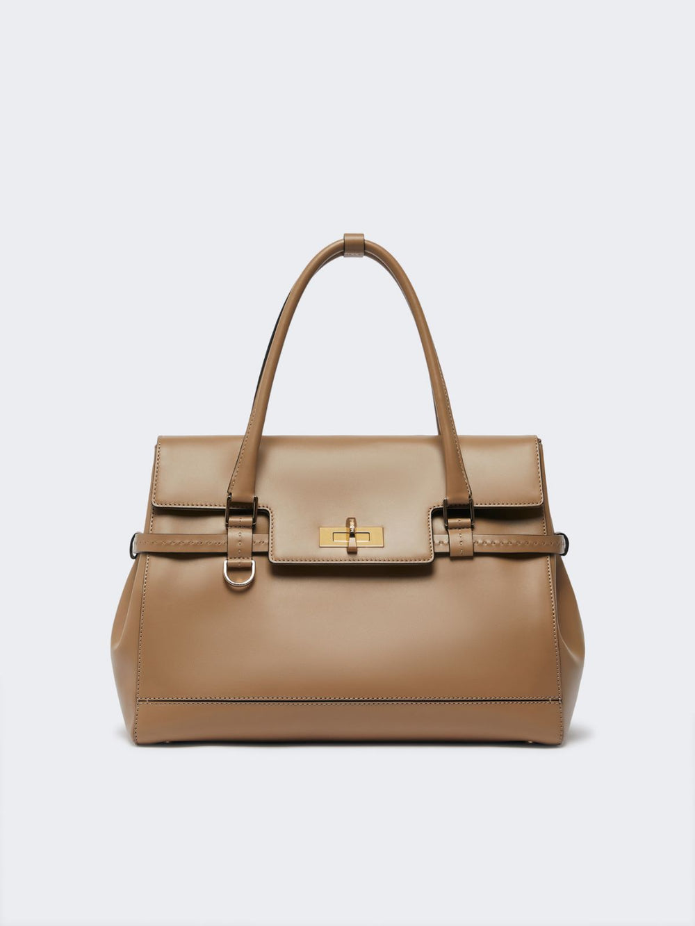 Natural leather handbag - Mud