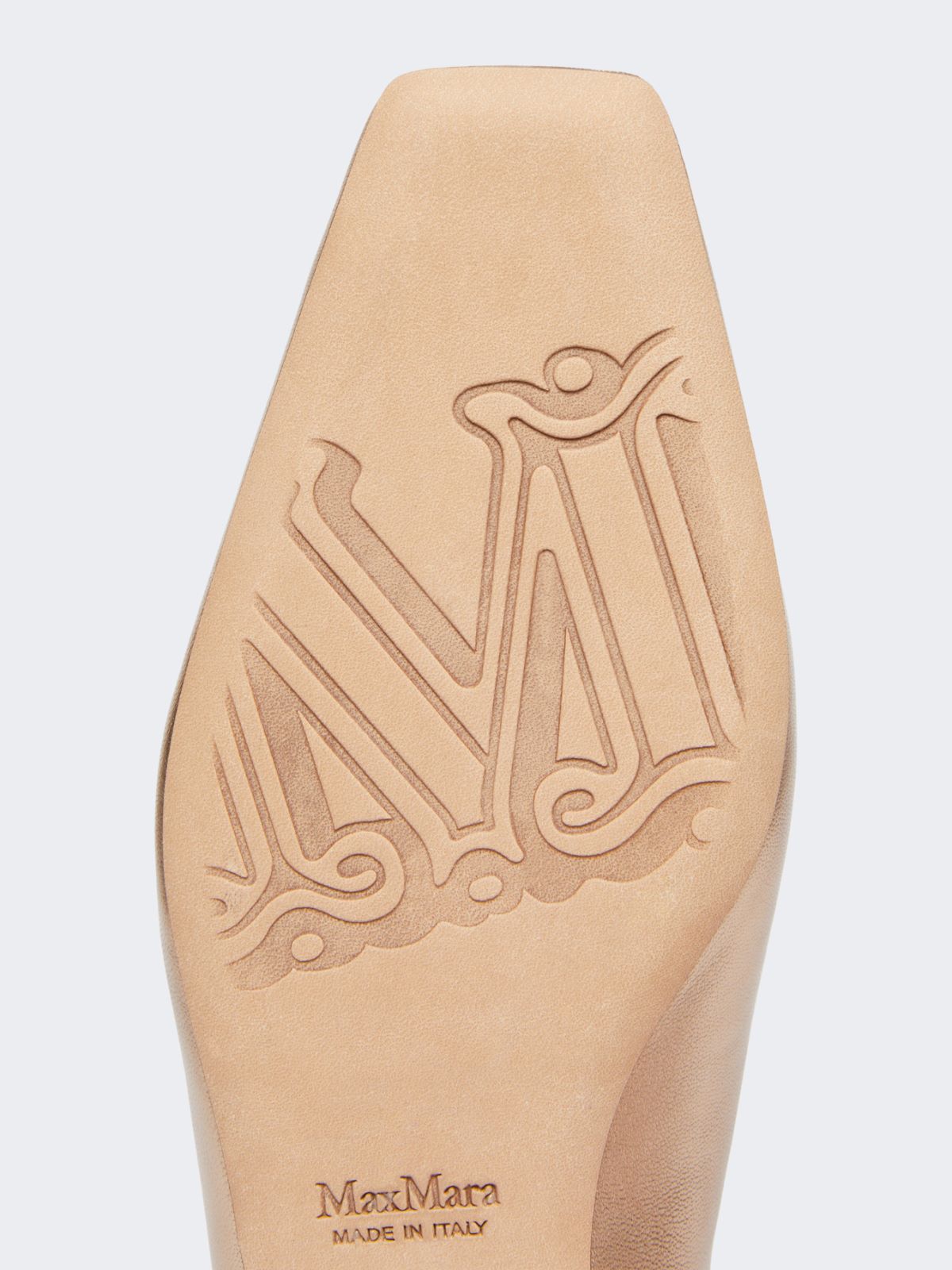 Laminated Nappa leather mules - Pink