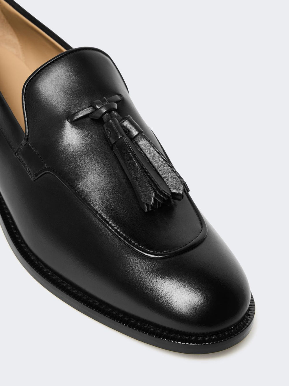 Tasselled leather loafers - Black