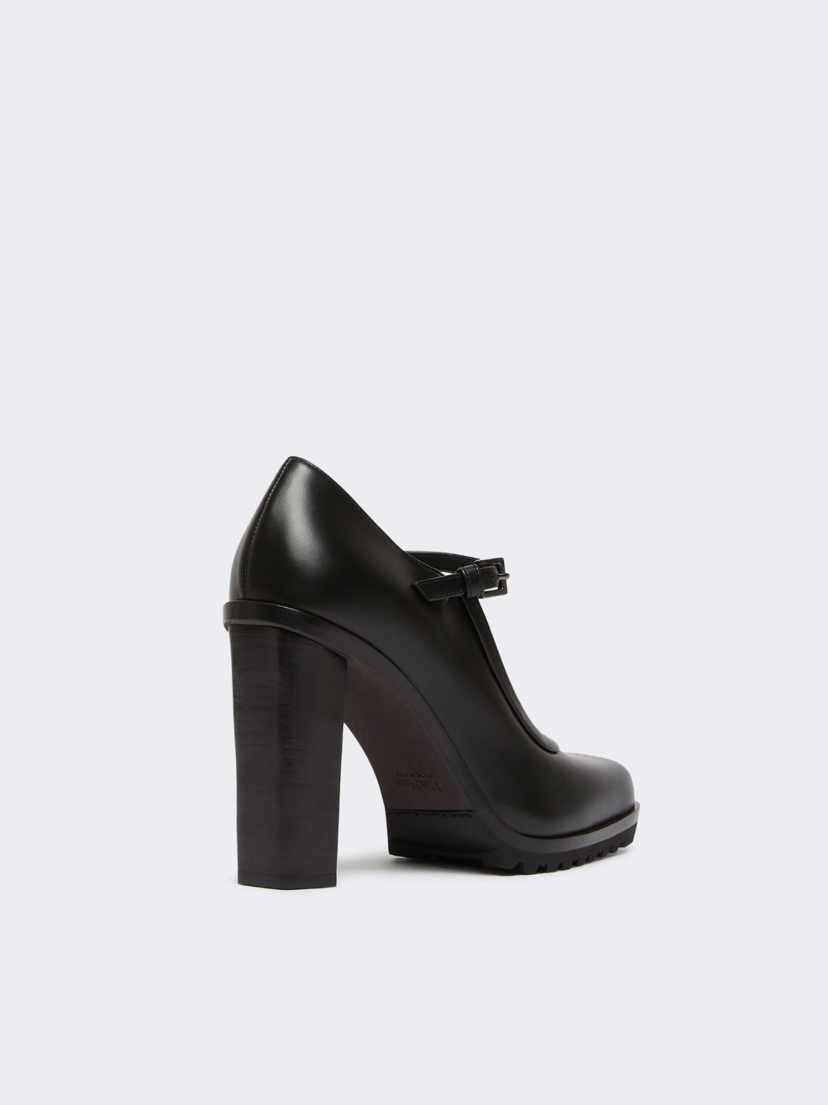 Mary Janes in leather - Black
