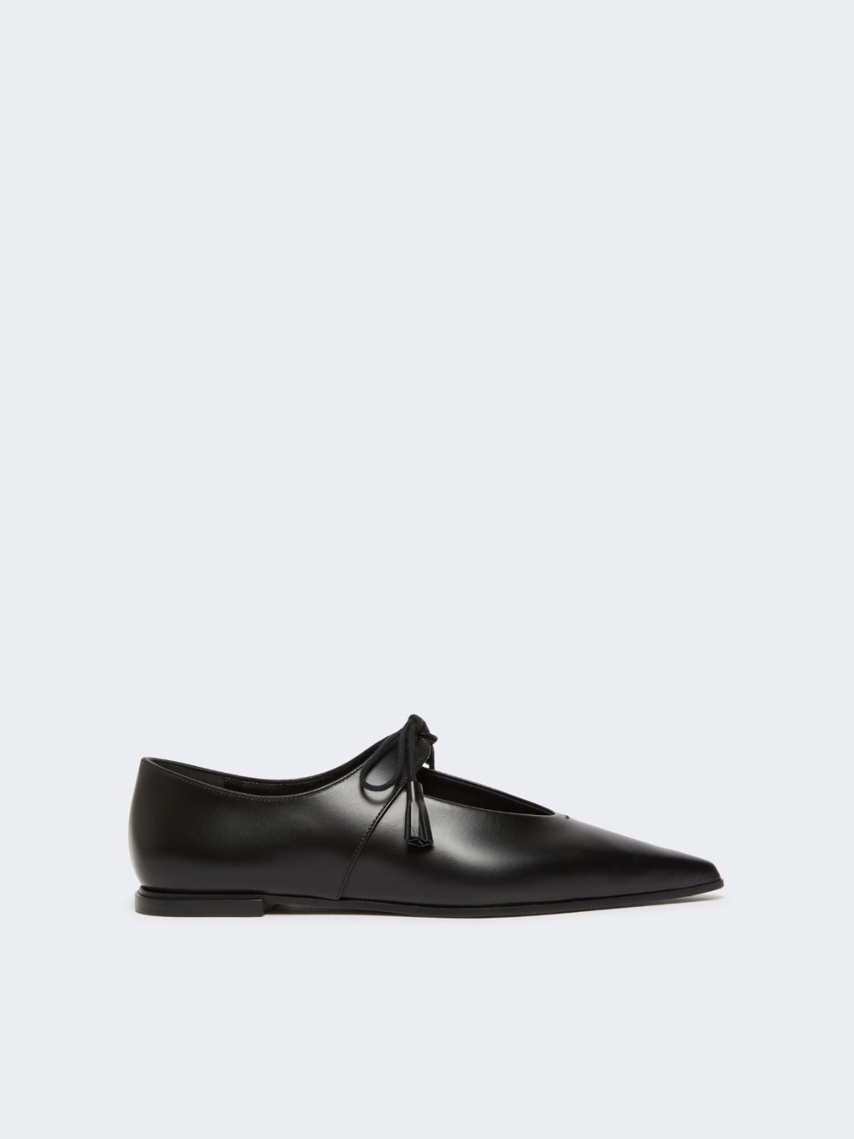 Smooth leather ballet flats - Black