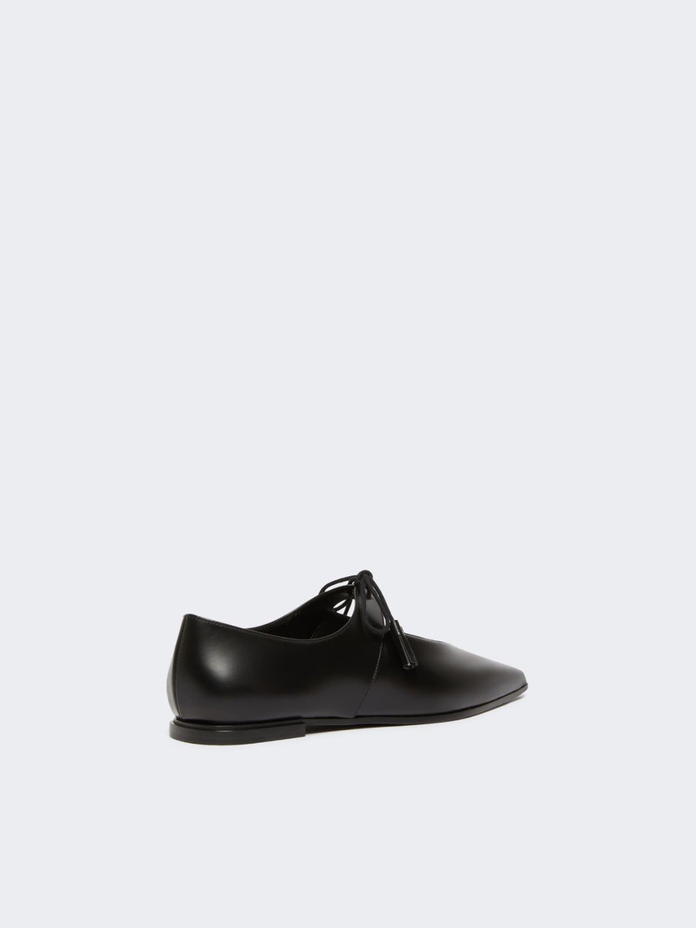 Smooth leather ballet flats - Black