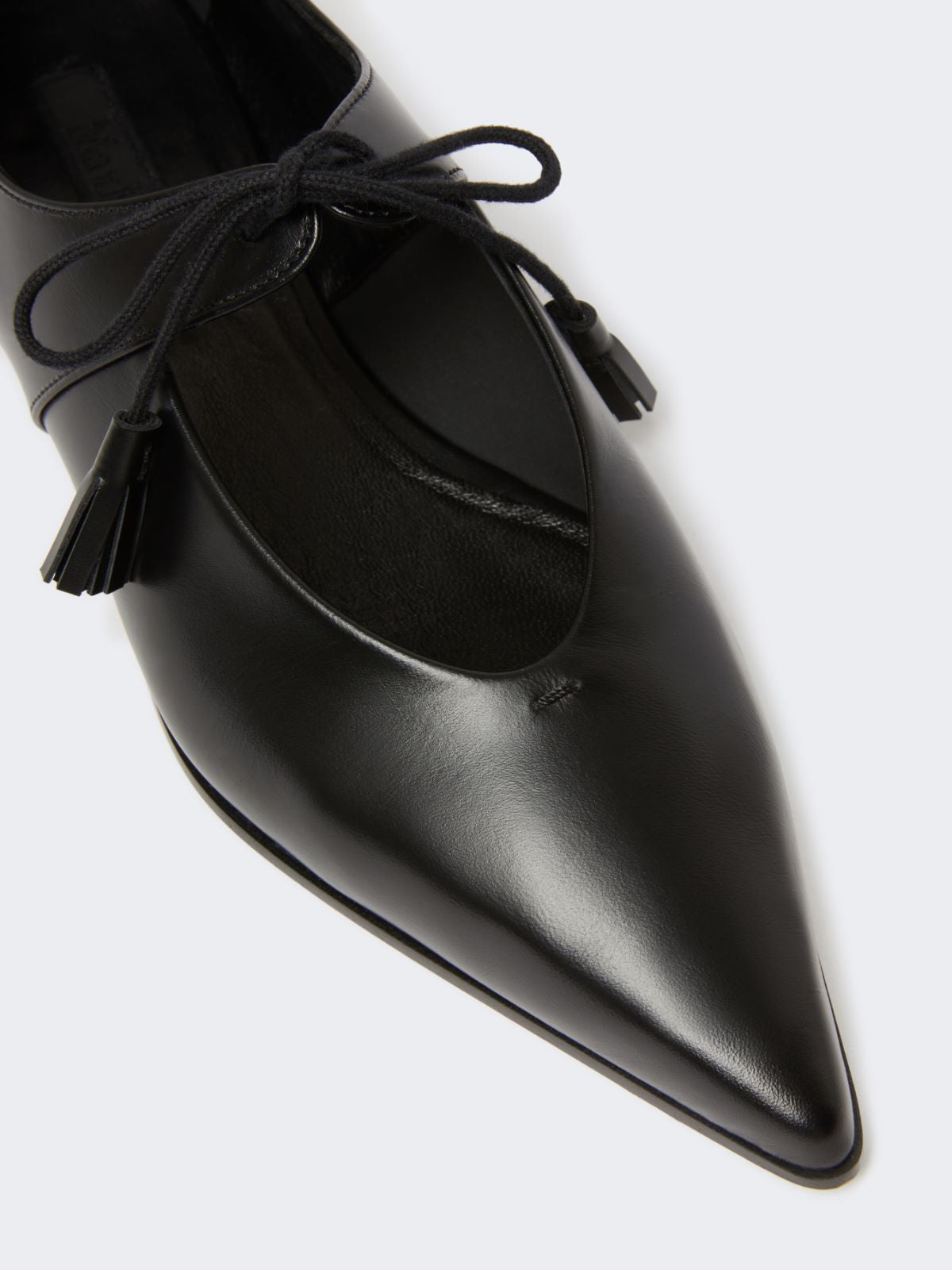 Smooth leather ballet flats - Black